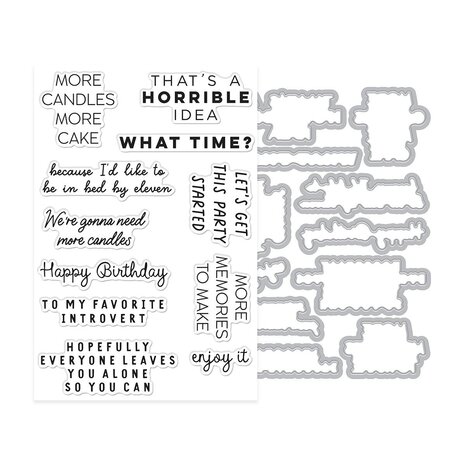 Hero Arts PRE-ORDER Say It With Style Stamps & Dies Birthdays Inside & Out (DC379) Hero Arts PRE-ORDER Say It With Style Stamps & Dies Birthdays Inside & Out (DC379)