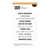 Hero Arts PRE-ORDER Say It With Style Die Sentiment Strips XL (DF335)