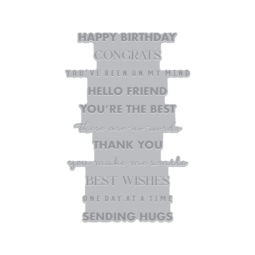 Hero Arts PRE-ORDER Say It With Style Letterpress + Foil Sentiment Strips XL Everyday (HP136) Hero Arts PRE-ORDER Say It With Style Letterpress + Foil Sentiment Strips XL Everyday (HP136)
