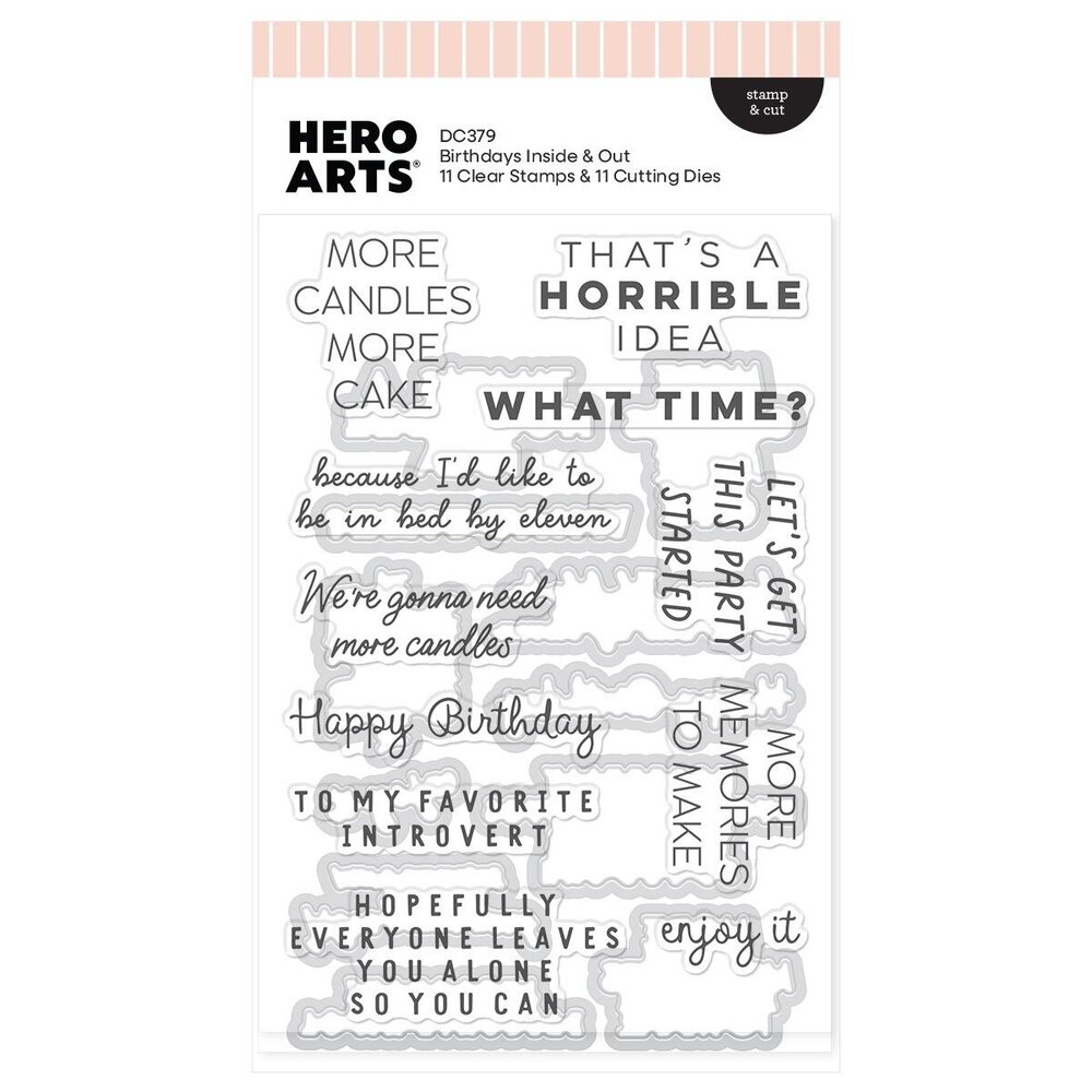 Hero Arts PRE-ORDER Say It With Style Stamp & Die Bundle (WB1219) Hero Arts PRE-ORDER Say It With Style Stamp & Die Bundle (WB1219)
