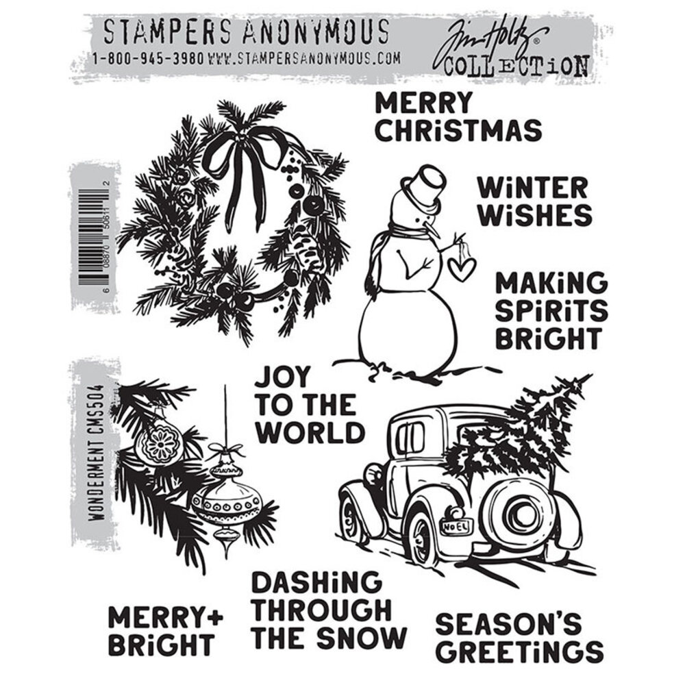 Stampers Anonymous PRE-ORDER Cling Stamps Wonderment (CMS504) Stampers Anonymous PRE-ORDER Cling Stamps Wonderment (CMS504)