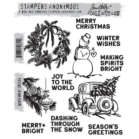 Stampers Anonymous PRE-ORDER Cling Stamps Wonderment (CMS504) Stampers Anonymous PRE-ORDER Cling Stamps Wonderment (CMS504)