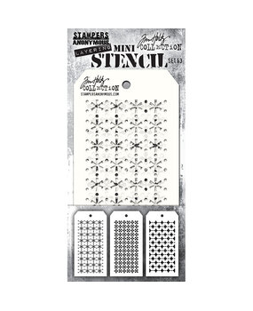 Stampers Anonymous PRE-ORDER Tim Holtz Mini Layering Stencil Set 63 (THMST063) Stampers Anonymous PRE-ORDER Tim Holtz Mini Layering Stencil Set 63 (THMST063)