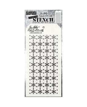 Stampers Anonymous PRE-ORDER Tim Holtz Retro Snowflake Layering Stencil (THS190) Stampers Anonymous PRE-ORDER Tim Holtz Retro Snowflake Layering Stencil (THS190)