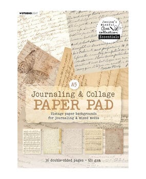 Studio Light Jenine's Mindful Art Vintage Backgrounds A5 Paper Pad (JMA-ES-DPP513) Studio Light Jenine's Mindful Art Vintage Backgrounds A5 Paper Pad (JMA-ES-DPP513)