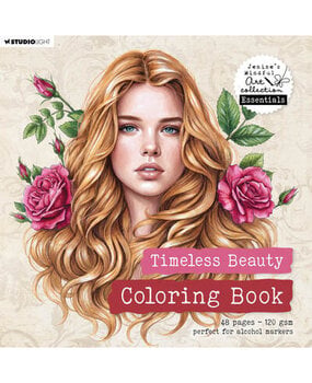 Studio Light Jenine's Mindful Art 8x8 Inch Coloring Book Timeless Beauty (JMA-ES-CB18) Studio Light Jenine's Mindful Art 8x8 Inch Coloring Book Timeless Beauty (JMA-ES-CB18)