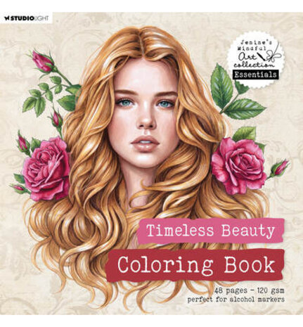 Studio Light Jenine's Mindful Art 8x8 Inch Coloring Book Timeless Beauty (JMA-ES-CB18) Studio Light Jenine's Mindful Art 8x8 Inch Coloring Book Timeless Beauty (JMA-ES-CB18)