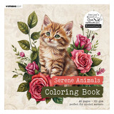 Studio Light Jenine's Mindful Art 8x8 Inch Coloring Book Serene Animals (JMA-ES-CB19)
