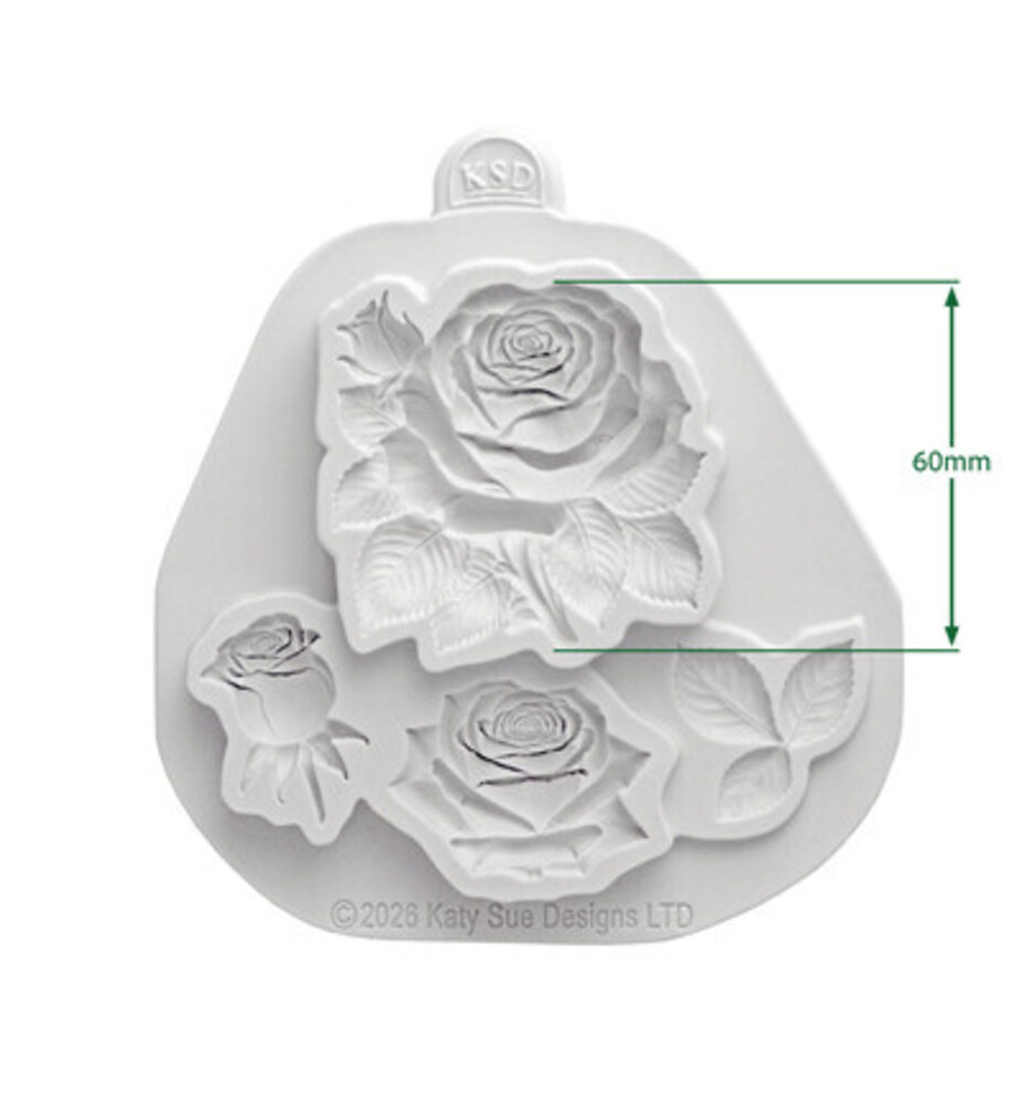 Cosmic Shimmer Silicone Mould Sculpted Roses (CF0171-CS)
