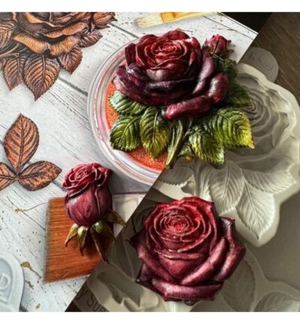 Cosmic Shimmer Silicone Mould Sculpted Roses (CF0171-CS)