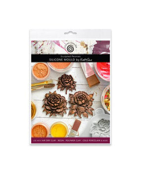 Cosmic Shimmer Silicone Mould Sculpted Peonies (CF0172-CS)