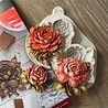 Cosmic Shimmer Silicone Mould Sculpted Peonies (CF0172-CS)