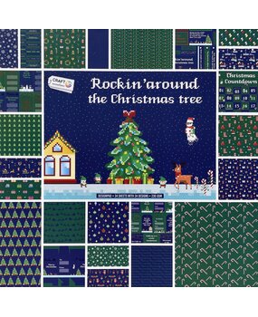 Craft Sensations Rockin' Around the Christmas Tree 12x12 Inch Paper Pad (CR0382K/23A) Craft Sensations Rockin' Around the Christmas Tree 12x12 Inch Paper Pad (CR0382K/23A)