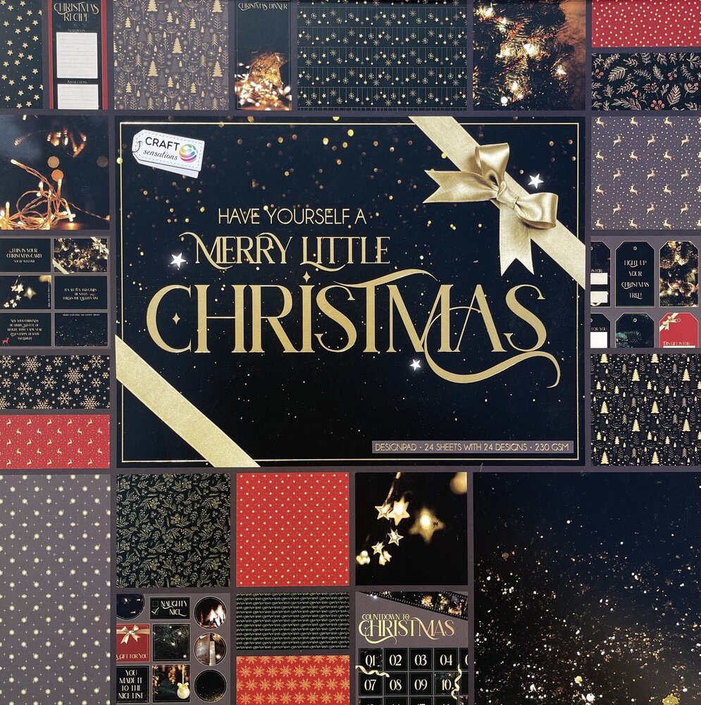 Craft Sensations Have Yourself a Merry Little Christmas 12x12 Inch Paper Pad (CR0382K/23A) Craft Sensations Have Yourself a Merry Little Christmas 12x12 Inch Paper Pad (CR0382K/23A)