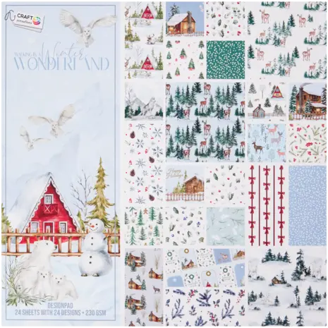 Craft Sensations Walking in a Winter Wonderland 12x12 Inch Paper Pad (3224848) Craft Sensations Walking in a Winter Wonderland 12x12 Inch Paper Pad (3224848)