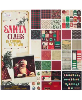 Craft Sensations Santa Claus is Coming to Towm 12x12 Inch Paper Pad (3224848) Craft Sensations Santa Claus is Coming to Towm 12x12 Inch Paper Pad (3224848)