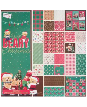 Craft Sensations We Wish You a Beary Christmas 12x12 Inch Paper Pad (3224848) Craft Sensations We Wish You a Beary Christmas 12x12 Inch Paper Pad (3224848)