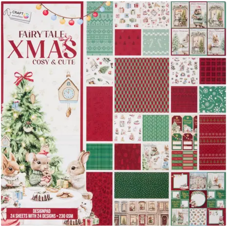 Craft Sensations Fairytale XMAS Cosy & Cute 12x12 Inch Paper Pad (3224848) Craft Sensations Fairytale XMAS Cosy & Cute 12x12 Inch Paper Pad (3224848)