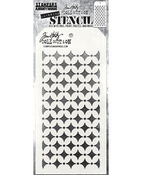 Stampers Anonymous Tim Holtz Retro Diamond Layering Stencil (THS192) Stampers Anonymous Tim Holtz Retro Diamond Layering Stencil (THS192)
