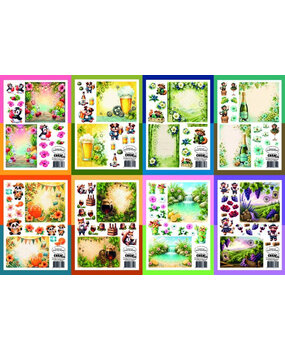 Crealies Let's Have A Drink A4 Cutting Sheets Bundle (CLSVP905) Crealies Let's Have A Drink A4 Cutting Sheets Bundle (CLSVP905)