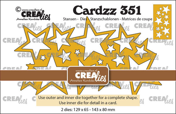 Crealies Cardzz Dies Veel Sterren (CLCZ351) Crealies Cardzz Dies Veel Sterren (CLCZ351)