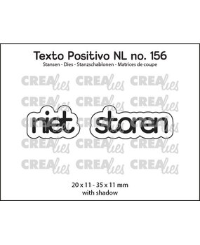 Crealies Texto Positivo Dies Niet Storen (POSNL156) Crealies Texto Positivo Dies Niet Storen (POSNL156)