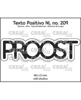 Crealies Texto Positivo Dies PROOST (POSNL209)