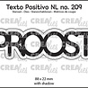 Crealies Texto Positivo Dies PROOST (POSNL209) Crealies Texto Positivo Dies PROOST (POSNL209)