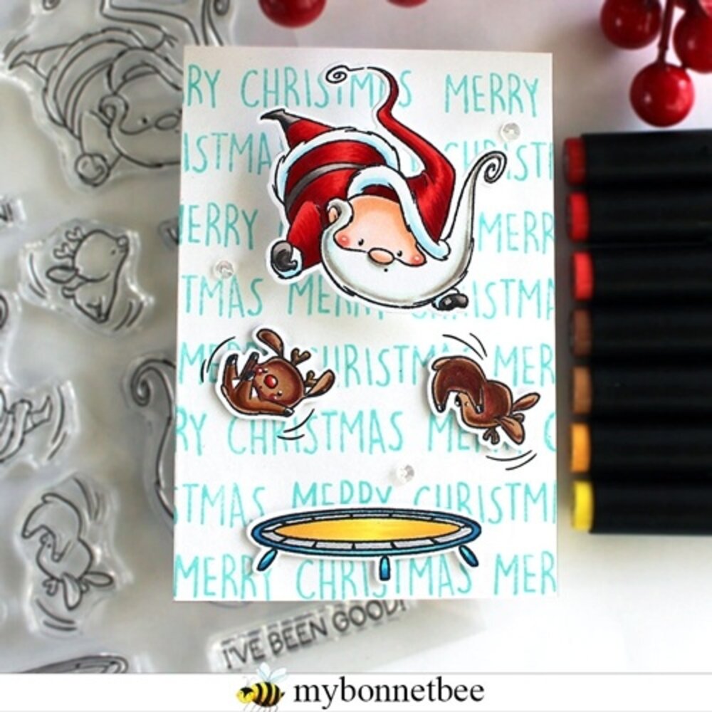 Impronte d'Autore Jumping Santa Stamp & Dies (88687-CML-D) Impronte d'Autore Jumping Santa Stamp & Dies (88687-CML-D)