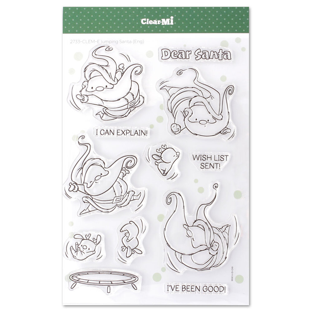 Impronte d'Autore Jumping Santa Clear Stamp (2733-CLEM-E) Impronte d'Autore Jumping Santa Clear Stamp (2733-CLEM-E)