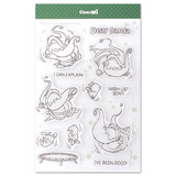 Impronte d'Autore Jumping Santa Clear Stamp (2733-CLEM-E)