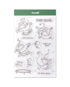 Impronte d'Autore Jumping Santa Clear Stamp (2733-CLEM-E)