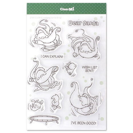Impronte d'Autore Jumping Santa Clear Stamp (2733-CLEM-E) Impronte d'Autore Jumping Santa Clear Stamp (2733-CLEM-E)