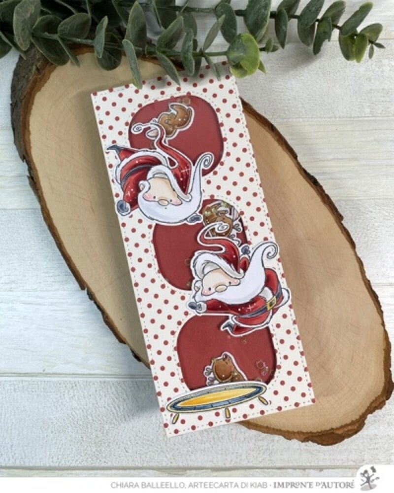Impronte d'Autore Jumping Santa Clear Stamp (2733-CLEM-E) Impronte d'Autore Jumping Santa Clear Stamp (2733-CLEM-E)