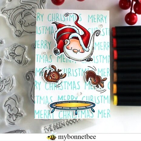 Impronte d'Autore Jumping Santa Clear Stamp (2733-CLEM-E) Impronte d'Autore Jumping Santa Clear Stamp (2733-CLEM-E)