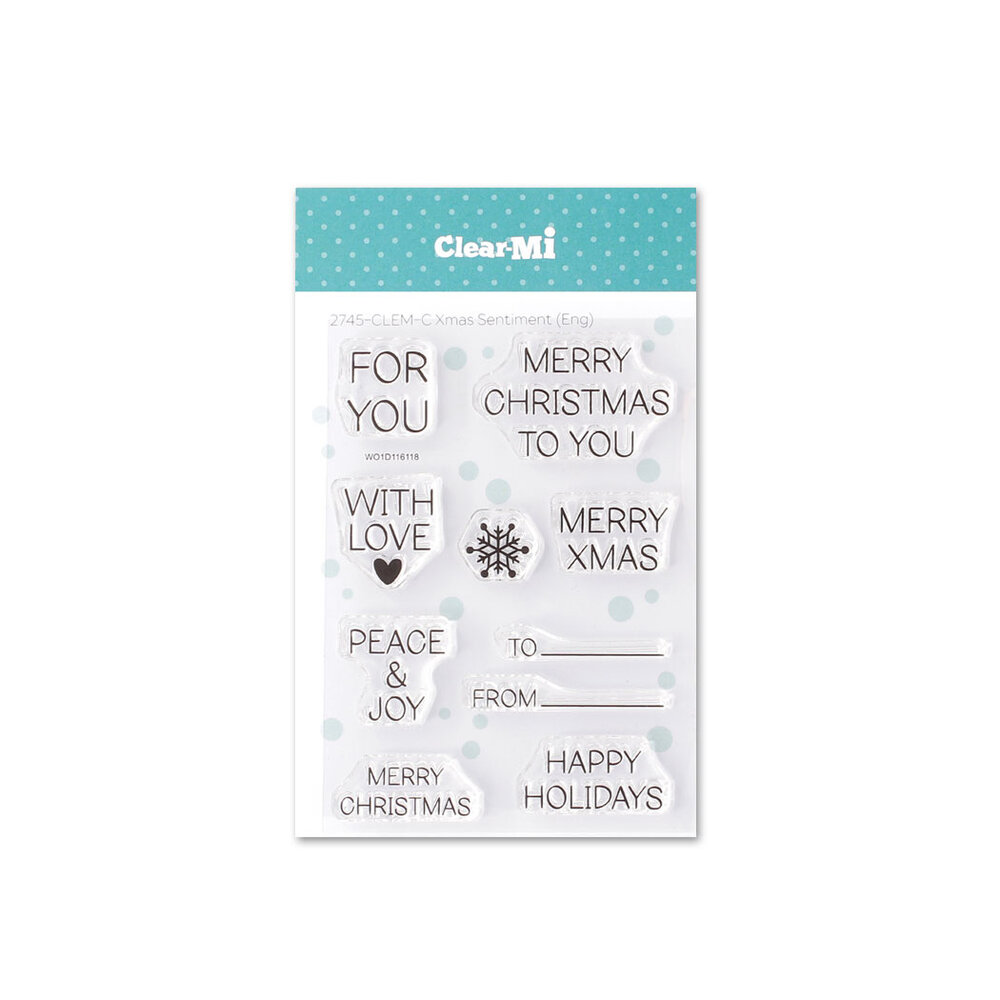 Impronte d'Autore XMas Sentiment Clear Stamp (2745-CLEM-C) Impronte d'Autore XMas Sentiment Clear Stamp (2745-CLEM-C)