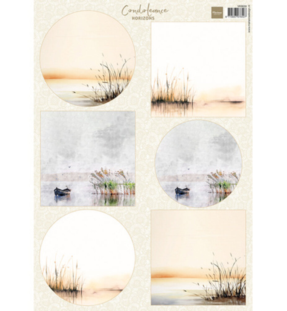 Marianne Design PRE-ORDER Condoleance Horizons A4 Decoupage Backgrounds (VK9659)