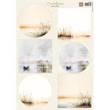 Marianne Design Condoleance Horizons A4 Decoupage Backgrounds (VK9659)