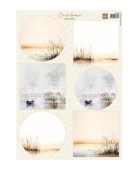Marianne Design Condoleance Horizons A4 Decoupage Backgrounds (VK9659)