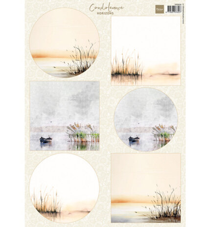 Marianne Design PRE-ORDER Condoleance Horizons A4 Decoupage Backgrounds (VK9659)