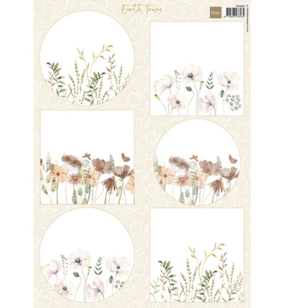 Marianne Design PRE-ORDER Earth Tones A4 Decoupage Backgrounds (VK9660) Marianne Design PRE-ORDER Earth Tones A4 Decoupage Backgrounds (VK9660)