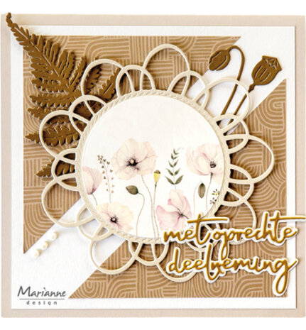 Marianne Design PRE-ORDER Creatables Met oprechte deelneming (LR0986) Marianne Design PRE-ORDER Creatables Met oprechte deelneming (LR0986)