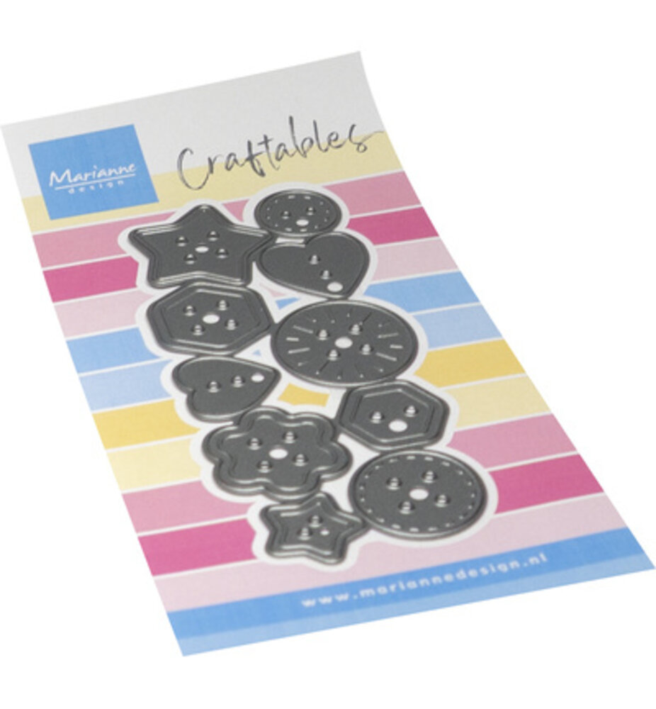 Marianne Design PRE-ORDER Craftables Punch Die XL Buttons (CR1753) Marianne Design PRE-ORDER Craftables Punch Die XL Buttons (CR1753)