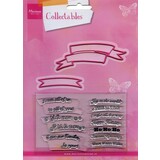 Marianne Design Collectable Banners & Text Christmas (COL1325)