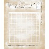 Tracy Evans Distressed Grid 6x6 Inch Stencil (ST010)