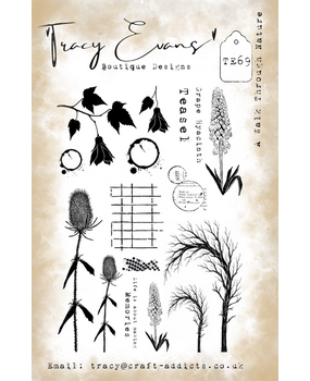 Tracy Evans A Walk Through Nature A5 Clear Stamp (TE069)