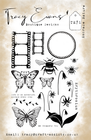 Tracy Evans Embrace Nature A5 Clear Stamp (TE071) Tracy Evans Embrace Nature A5 Clear Stamp (TE071)