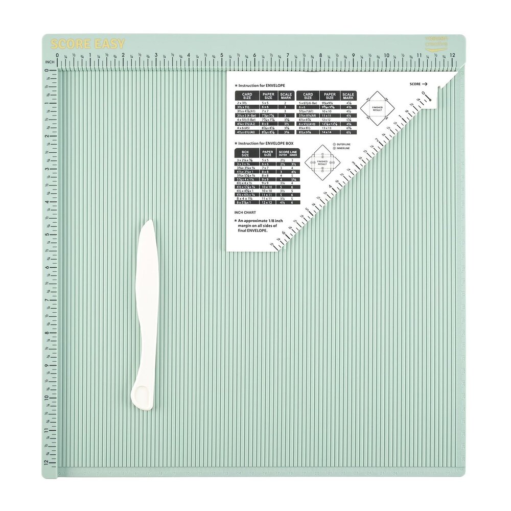 Vaessen Creative Score Easy Scoringboard 12x12 Inch Mint (2137-143)