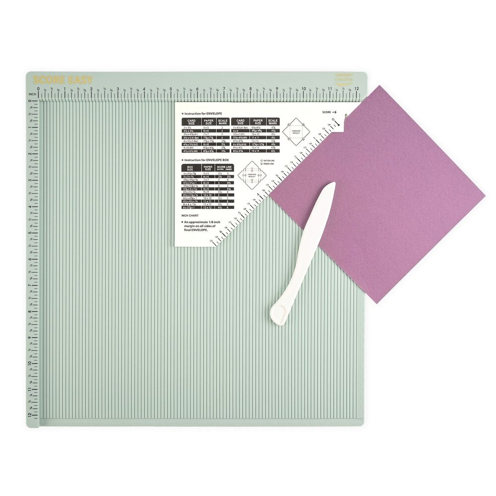 Vaessen Creative Score Easy Scoringboard 12x12 Inch Mint (2137-143)