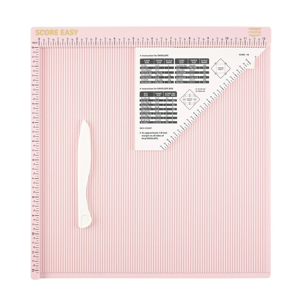 Vaessen Creative Score Easy Scoringboard 12x12 Inch Pink (2137-144)